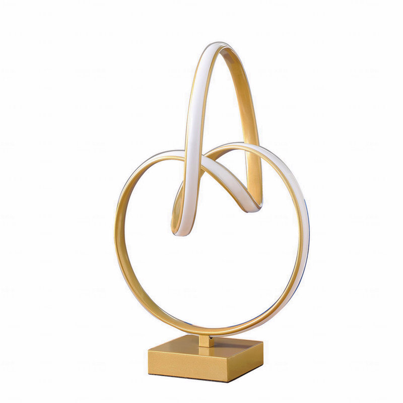 Lampe de table - mat en or moderne