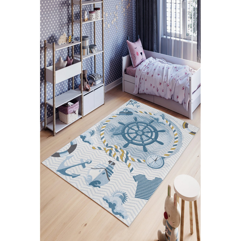 Tapis écologique (2 pi x 3,3 pi), 100% polyester, 650 g / m² | Pois antibactérien et antidérapant en PVC, hauteur des poils: 0,2 po | Lavable à la machine, impression numérique, parfait pour le salon et la chambre à coucher