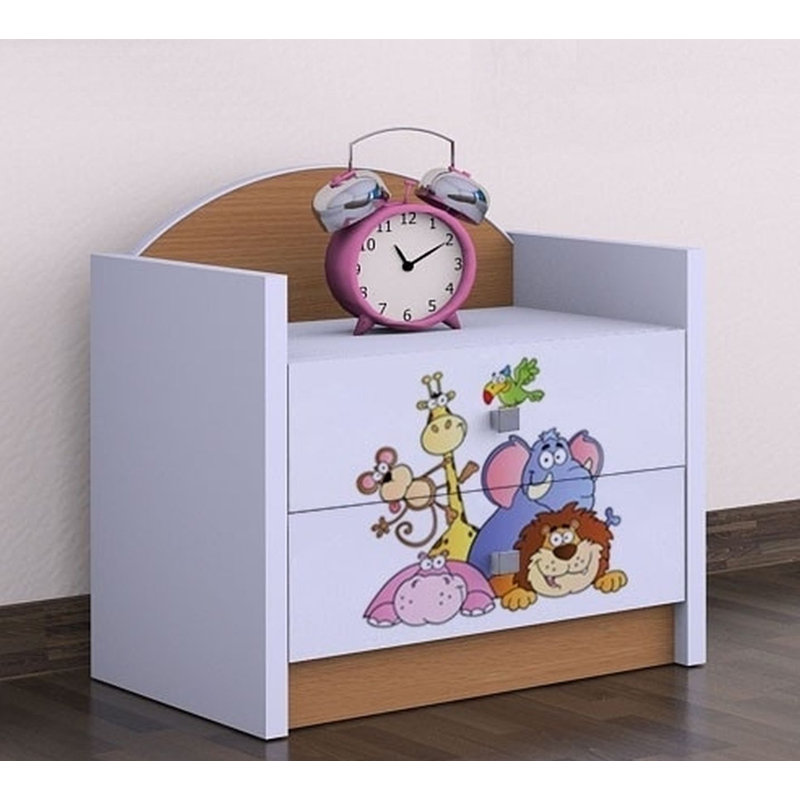 Jessie 2 Drawer Nightstand, Natural