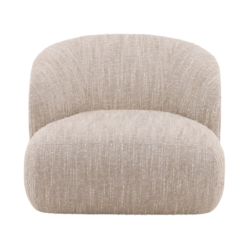 Romy Upholstered Swivel Chair, Napa Beige