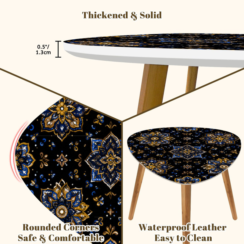 Ensemble de 2 tables basses gigognes Triangle