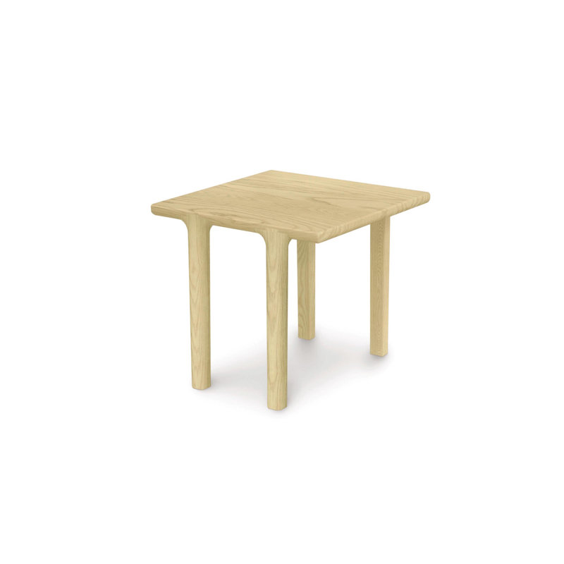 Sierra Solid Wood End Table, Natural Walnut, 22"H x 24"W x 24"D