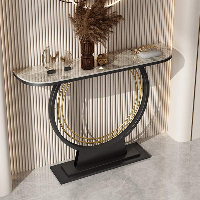 Console Table, 31.5" H x 55.1" W x 11.8" D, Cream