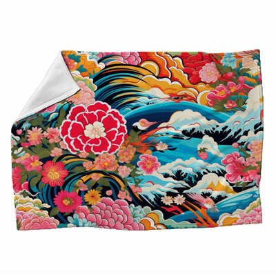 Machine Printed Throw Blanket