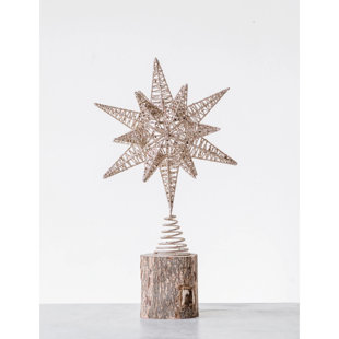 Bronze Mirrored Star Christmas Tree Topper