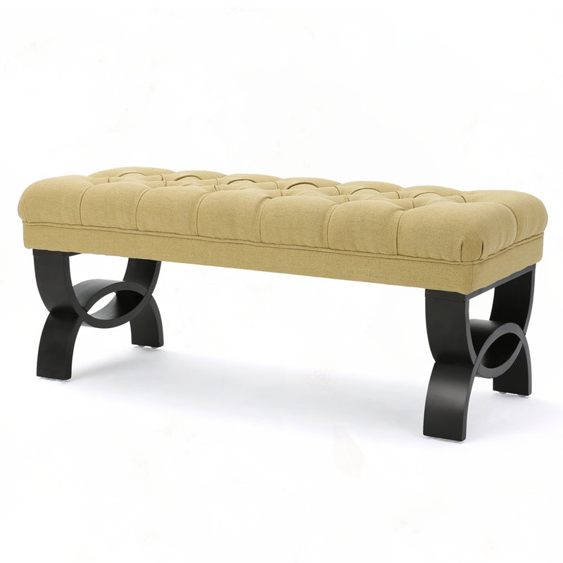 Contemporary Ottoman Bench, Yellow