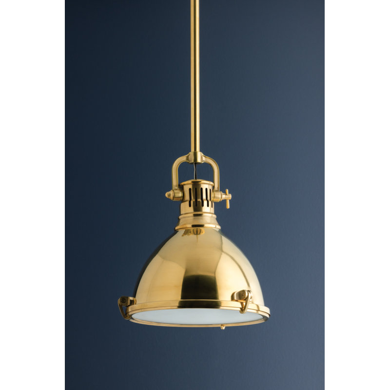 Pelham 1 - Light Pendant, 14.75'' H X 11.75'' W X 11.75'' D, Aged Brass