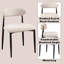 Chaise d'appoint en tissu (ensemble de 2)