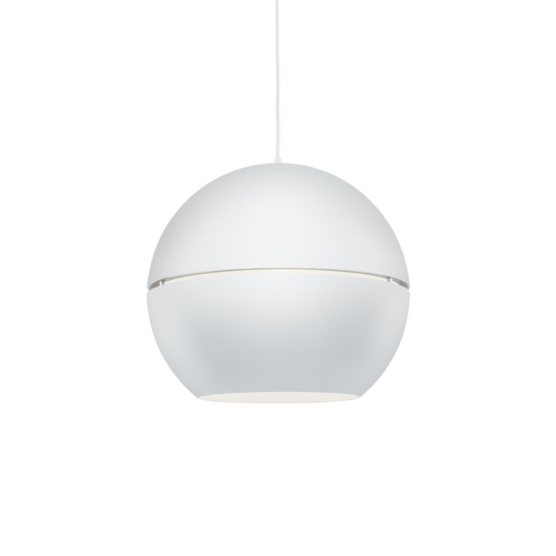 1 - Light Pendant, White, 21.5" H x 24" W x 24" D