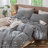 MooMee Gingham Duvet Cover Set with Zipper Closure 8 Ties 100% Washed Cotton Linen Like Breathable Lightweight-115836944-115836937