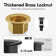 KES Pop-Up Bathroom Sink Drain with Overflow with Strainer Basket Hair Catcher Matte Black