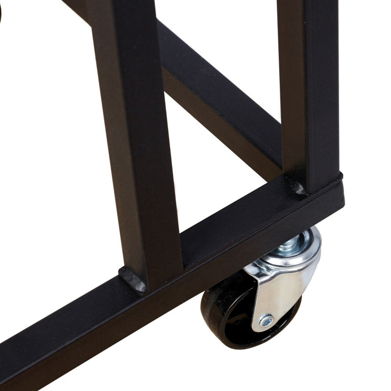 Pennville 35cm W Steel Bedside Table