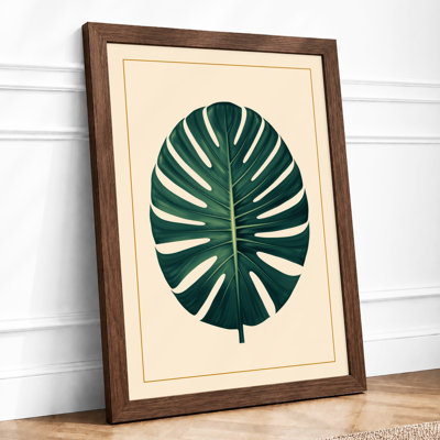 Monstera Leaf Study Botanical - Print