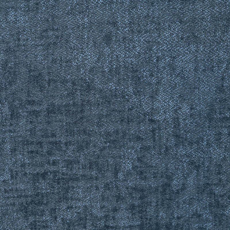 Canapé modulaire courbé Vaili Boneless Can-In-A-Box Compression RAF, Porcelain, Chenille bleu