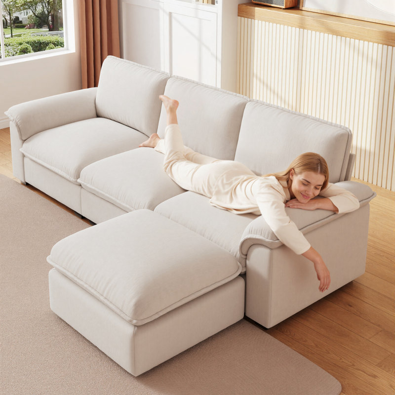 Canapé modulaire Cloud Couch For L, Beige