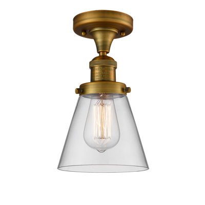 Glass Semi Flush Mount