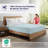 100% Viscose from Bamboo Fitted Sheet Only, 300 Thread Count, Extra Deep Pocket, Elastic with 4 Corner Straps, Cooling & Breathable, Bedding Sheets for Hot Sleepers - Gift-Ready Packaging (Coastal Blue)-111683286-111683280