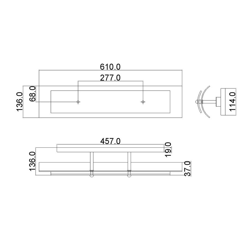 Eulalia 3 - Light Dimmable Bath Bar