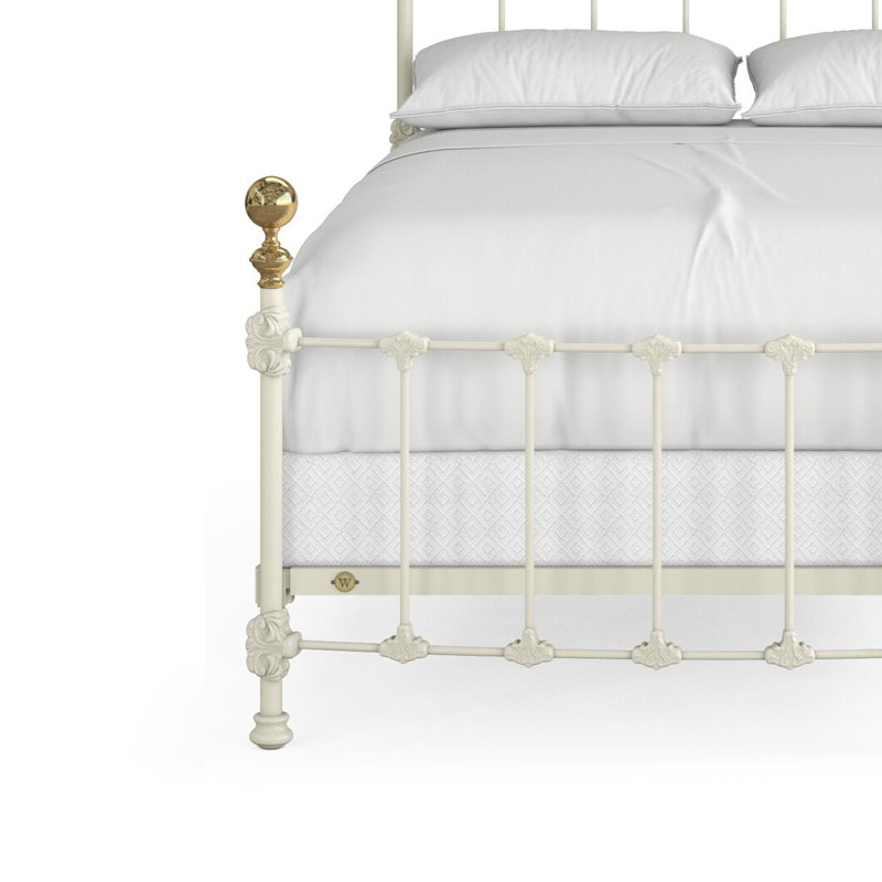 Lit Palatial en fer et laiton, Double
