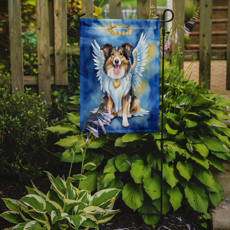 Collie, mon ange, drapeau de jardin