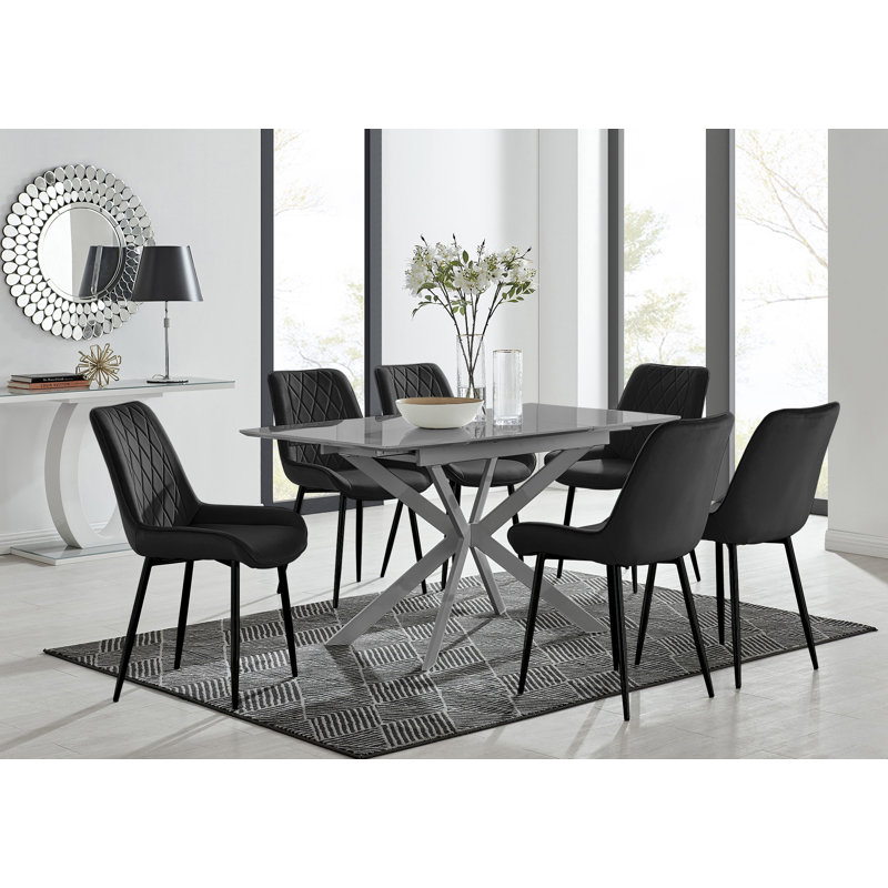 Dining Set, Green, 6