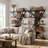 5-Tier Industrial Etagere Bookcase, Rustic Wood and Metal Freestanding Bookshelf with Geometric Frame for Home Office & Living Room