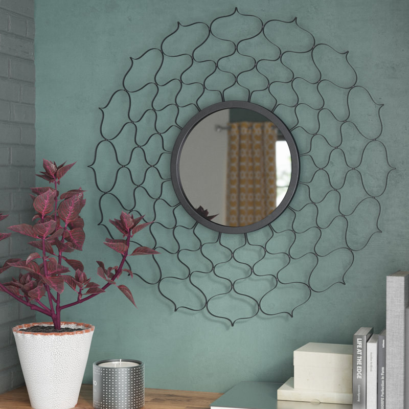 Flanigan Metal Flat Wall Mirror