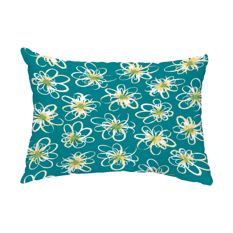 Housse et insert de coussin pour l'extérieur Penelope, Bleu sarcelle