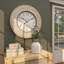Très grande horloge murale 31 po Brown