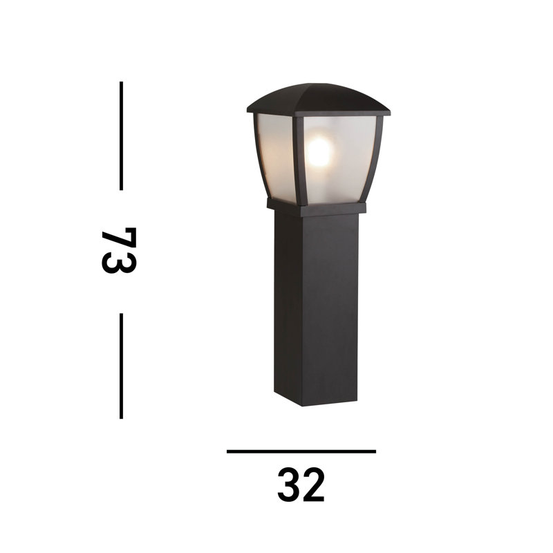 Chorlton Frosted Bollards, 73cm H x 32cm W x 32cm D