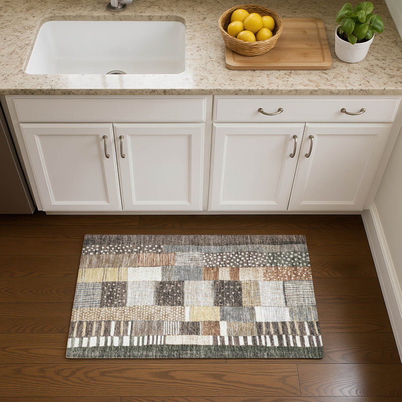 Premium Machine Washable Millbrook AMF1960 Geometric Rug, Rectangle 1'8" x 2'6"