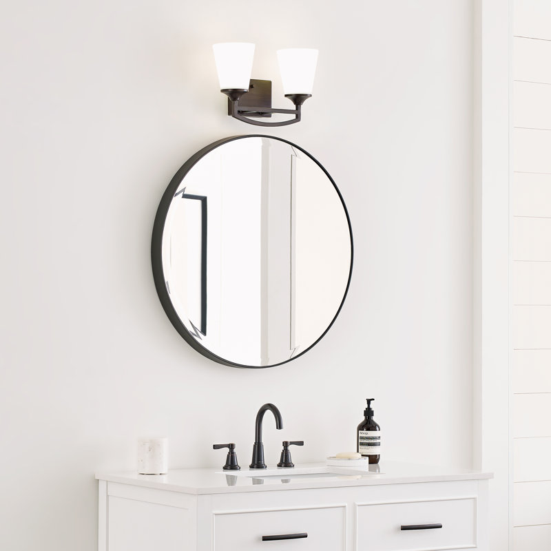 Hanford Two Light Wall / Bath from Generation Lighting , Burnt Sienna, No