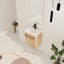 Ensemble de meuble-lavabo simple 18 po avec 1 porte et lavabo en céramique Riverton-2020132064-2020132066-2042514063