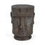 Table d'appoint d'extérieur, tabouret de table de bout à piédestal Moai, pour la maison