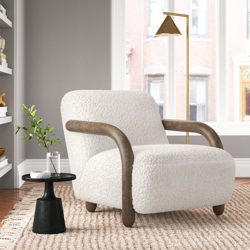 Risco Armchair, Distressed Natural, Distressed Natural, Solema Cream Acrylic