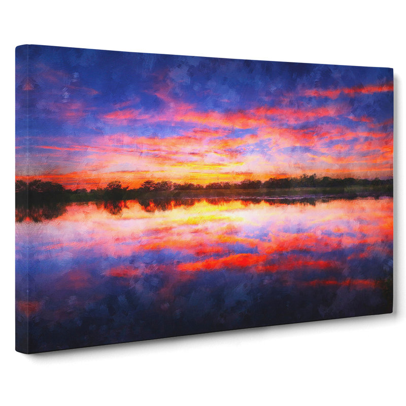 Evening Sunset - Wrapped Canvas, 40cm H x 60cm W x 3cm D