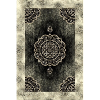 Premium Woven Area Rug, 5.2 x 7.5 Feet, 100% Polyester, Antibacterial, Non-Slip PVC Underside | 3D Digital Printed Design, 0.3 in Pile Height | Machine Washable, Ideal for Living Room & Bedroom Decor
