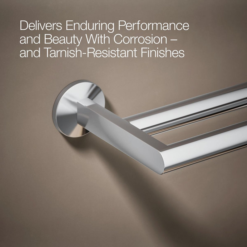 Components™ Double Towel Bar, Polished Chrome