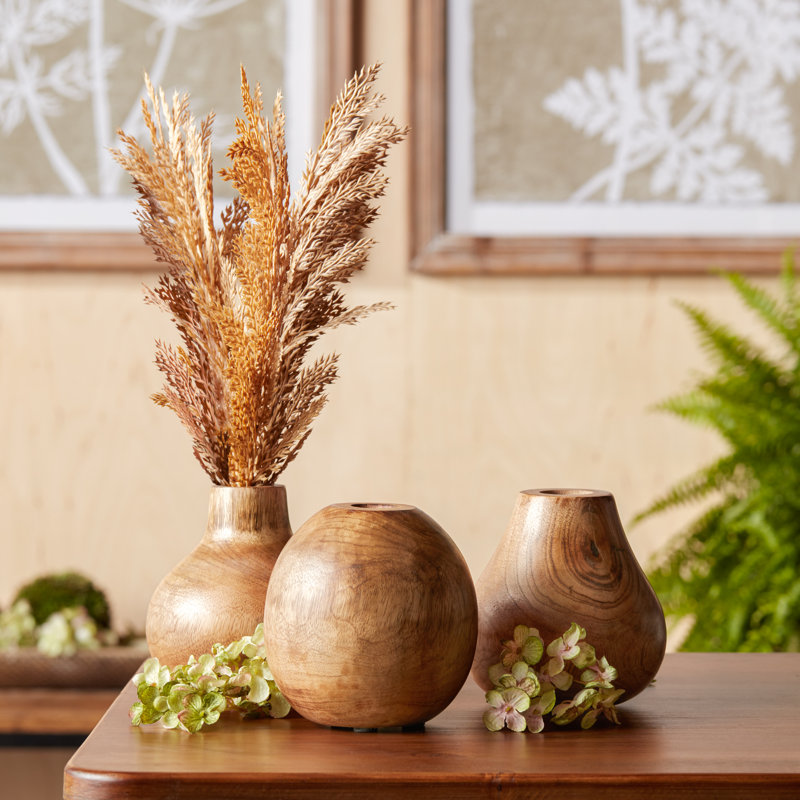 Wood Table Vase