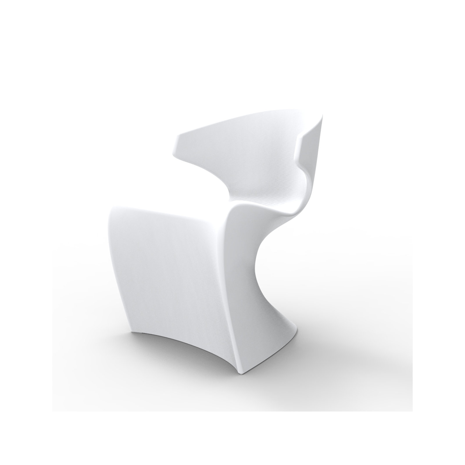 Wing Patio Dining Chair, White