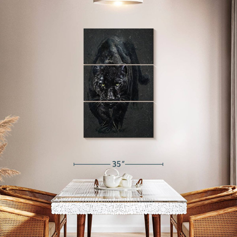 Brampt Black Panther, 38" H x 24" W