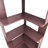 6-tier L-shaped Corner Bookshelf With Anti-tip Device, Dark Red Wooden Bookcase For Living Room & Bedroom-1632812682