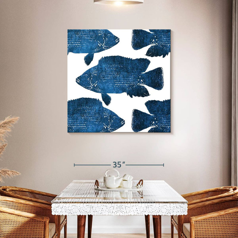 Brampt Fish Collage, 39" H x 39" W