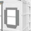 Lit mezzanine simple avec lit blanc gris - et confortable pour une bonne nuit de sommeil en blanc + bois massif gris-121015863-121015866