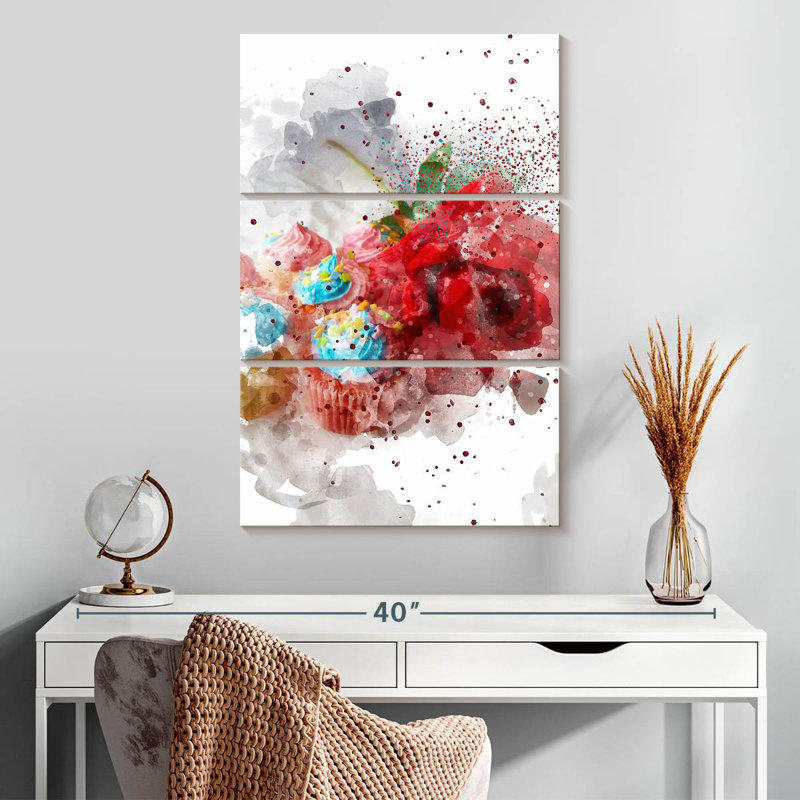Harnek Cupcake Rose, 32" H x 20" W