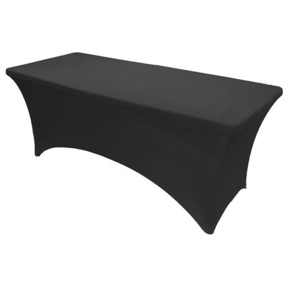 4Ft, 6Ft, 8Ft Spandex Tablecloth Fitted Stretch Rectangular Table Cover For Dining Wedding Party