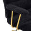Fauteuil de bureau texturé noir et doré-1709529121