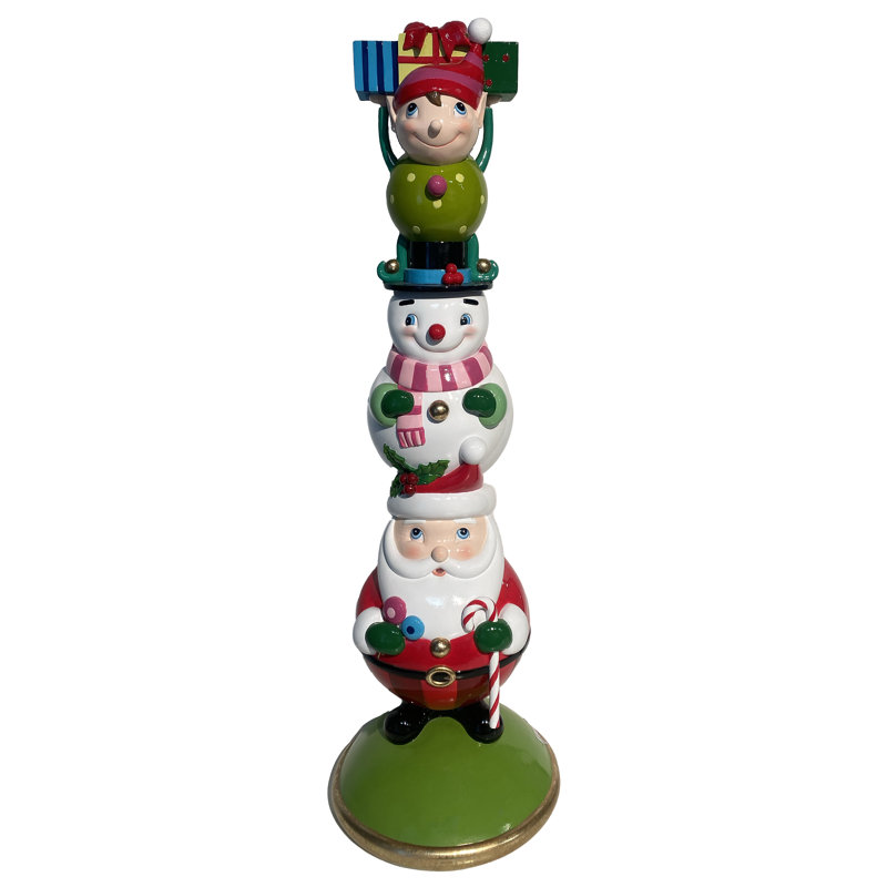 Empileur de père Noël bonhomme de neige 37 po