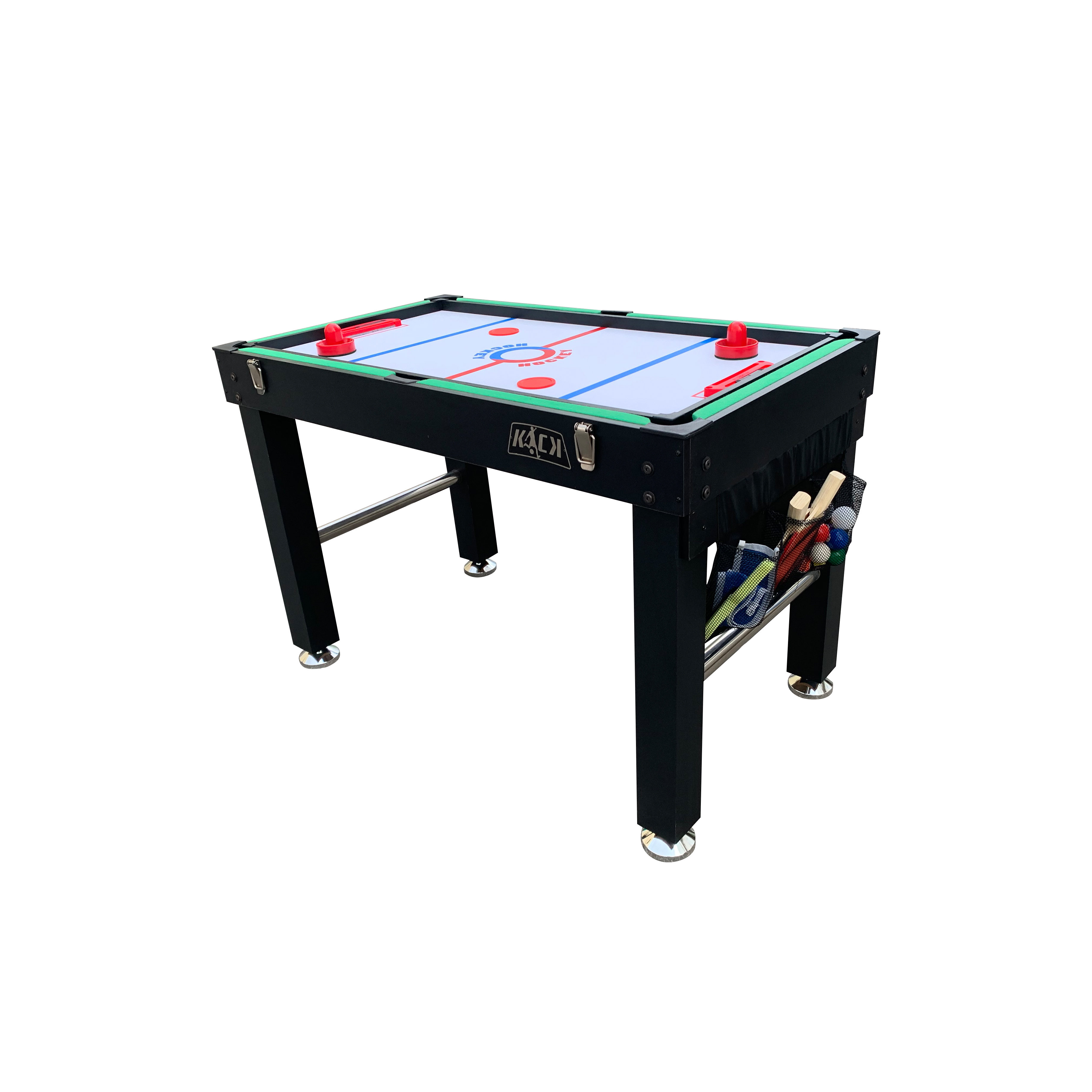 Sunnydaze Decor Versatile 5-in-1 Multi-Game Table with Billiards, Air  Hockey, Table Tennis, Foosball, and Basketball - Durable Construction,  Multiple Colors in the Multi-Game Tables department at