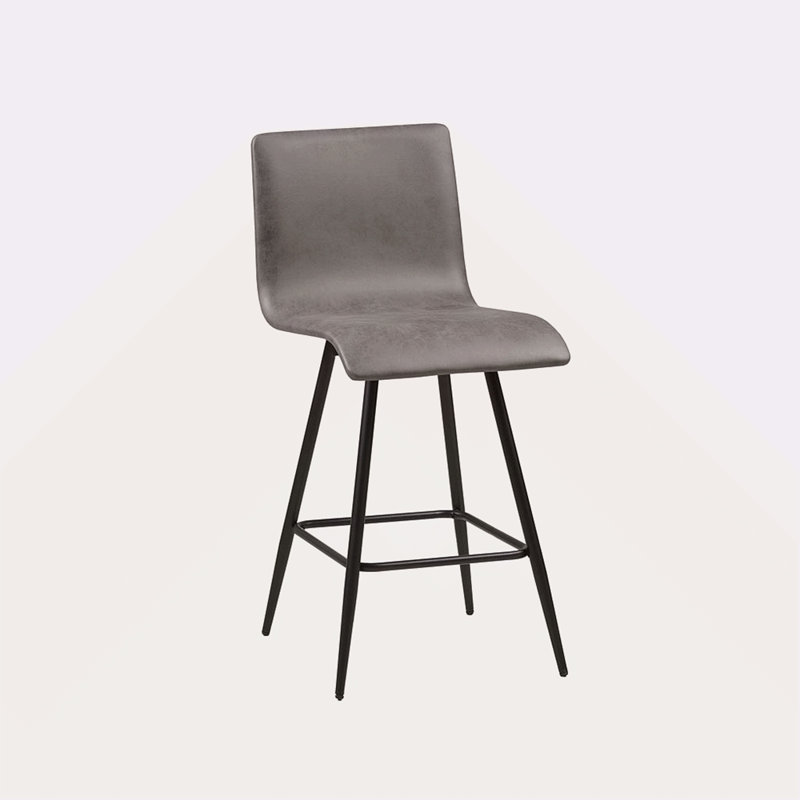 Tabouret de comptoir pivotant en similicuir